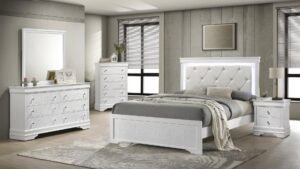 Blaze Bedroom Set in White masa furniture