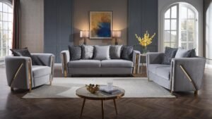 Chanelle Loveseat Gray masa furniture