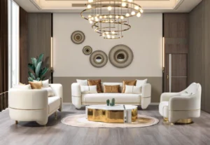 Helena Ivory Velvet Sofa 94" masa furniture luxury furniture store in Houston