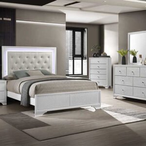 SETB4312 LYSSA BEDROOM OAT/FROST