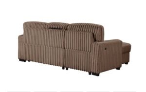 Poland Gray Reversible Sectional With Pull-Out Bed Houston