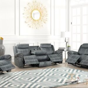 Andres Grey – 3pc Reclining Living Room Set
