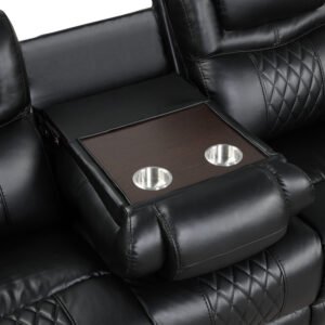 Galveston Black – 3PC OVERSIZED Reclining Set