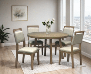 D2400 Dining Table + 4 Chair Set - Image 2