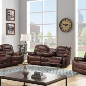 Galveston Brown – 3PC OVERSIZED Reclining Set
