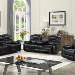 Galveston Black – 3PC OVERSIZED Reclining Set
