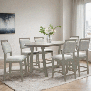 Counter Height Table – 6 Chair Set