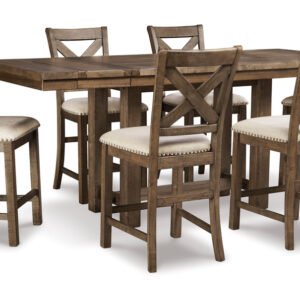 Counter Height Table + 6 Chairs Set
