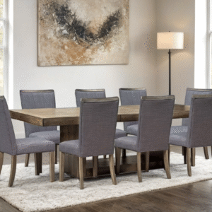 D901 – Dining Table + 8 Chair Set