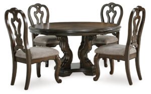 Table + 4 Chair Set - Image 2