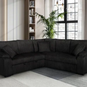S3662 Neeha (Black/Grey) Sectional Sofa