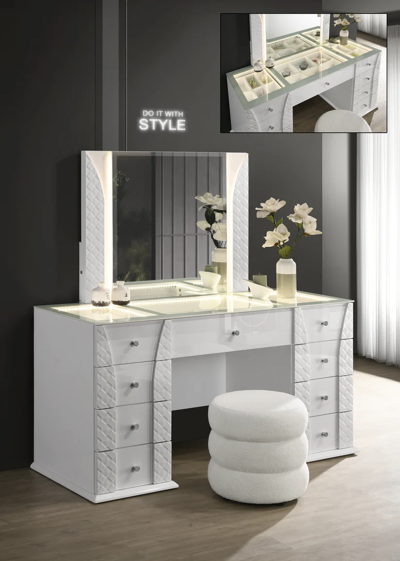 B62 IvetteBedroom Set Masa Furniture Houston