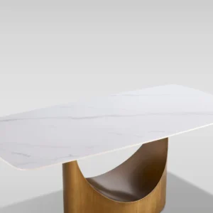 D1576 Roxy (White/Bronze) Dining Room Set