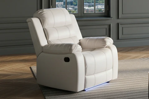 Marisol (White) Recliner Masa Furniture Houston