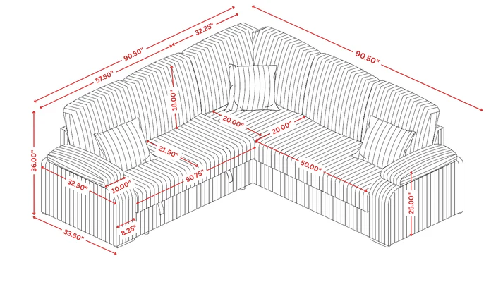 Neeha Sectional Masa Furniture Hosuton 5
