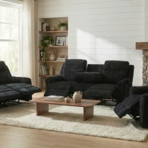 S8585 Grace (Black) Reclining Loveseat