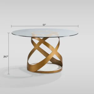 D1550 Dimi (Clear Glass/Bronze) Dining Room