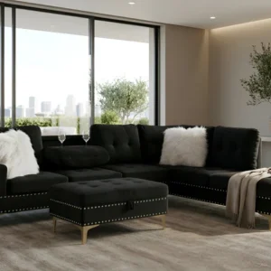 S133 Joy II (Black) Sectional