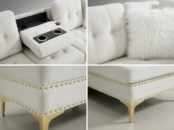 Joy II (Beige) Living Room Masa Furniture 1